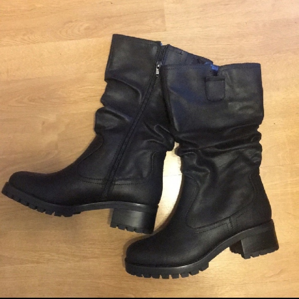 Never worn mid calf boots